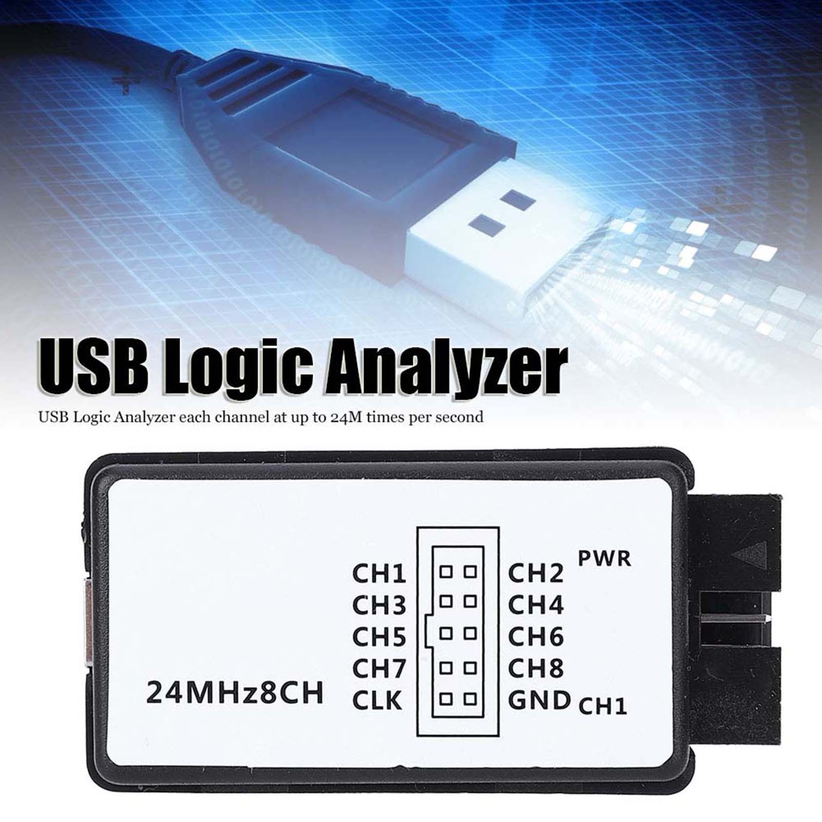 Logic Analyzer 24MHz Logic Ana - огляд і ціна Logic Analyzer Usb