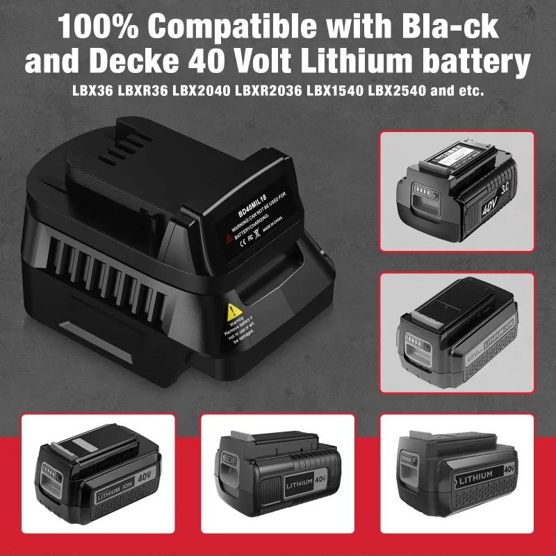 BD40MIL18 Battery Adapter Suit - огляд і ціна Black+Decker Tool Cordless