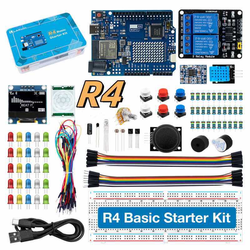 UNO R4 WiFi Compatible Develop - огляд і ціна Diy Electronics Learning Kit