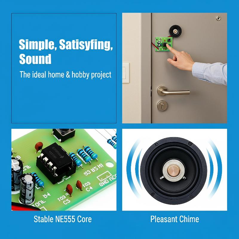 NE555 Doorbell DIY Soldering P - огляд і ціна Diy Electronics Project Kit