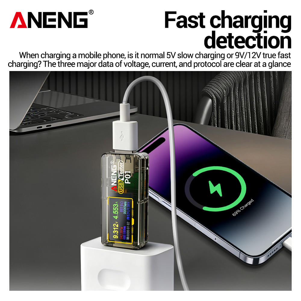 ANENG P01 USB Tester Voltmeter - огляд і ціна Logic Analyzer Usb