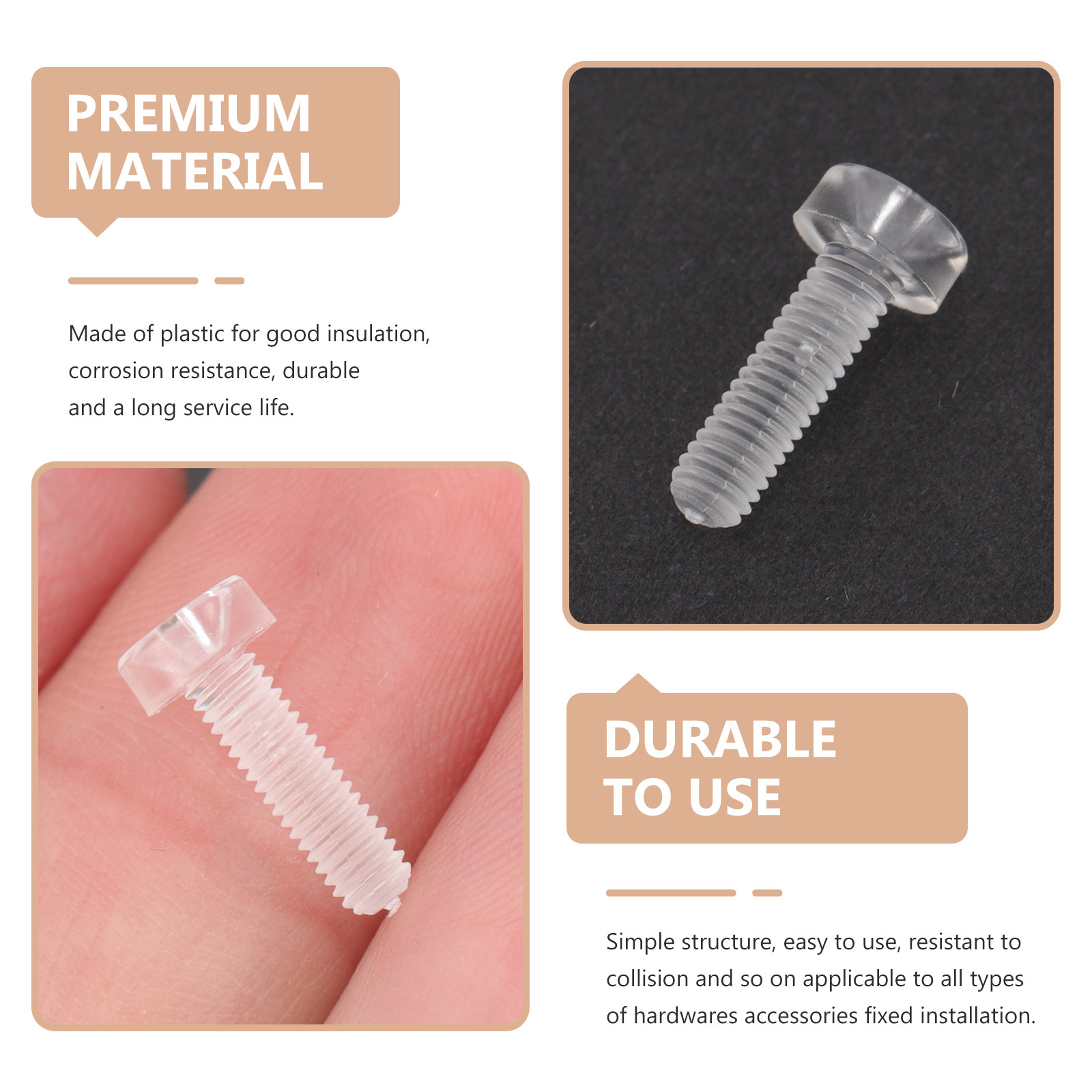 50Pcs Plastic Screws Round Hea - огляд і ціна Diy Electronics Cabinet